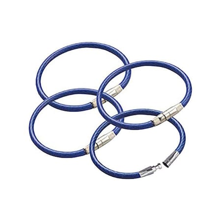 Lucky Line LuckyLine: 4-1/4 LOCKING CABLE RING BLUE LKL-80830